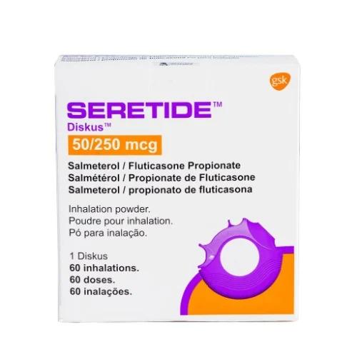 SERETIDE DISKUS (SALMETEROL 50MCG/FLUTICASONE 250MCG) X60
