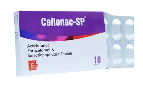 ACECLOFENAC & PARACETAMOL SERRATIOPEPTIDASE 1PK*10