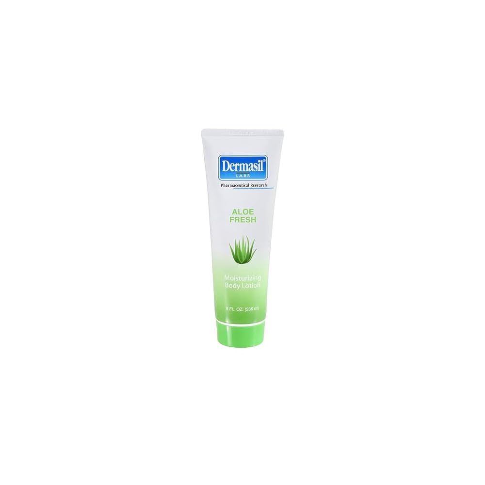 Dermasil Aloe Fresh Moisturizing Body Lotion,Paraben Free 8 oz. Tubes Each