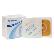 ConvaTec SUR-FIT Natura Two-Piece Cut-To-Fit Ostomy Durahesive Colostomy Skin Barrier With Tape Collar | 10/pack