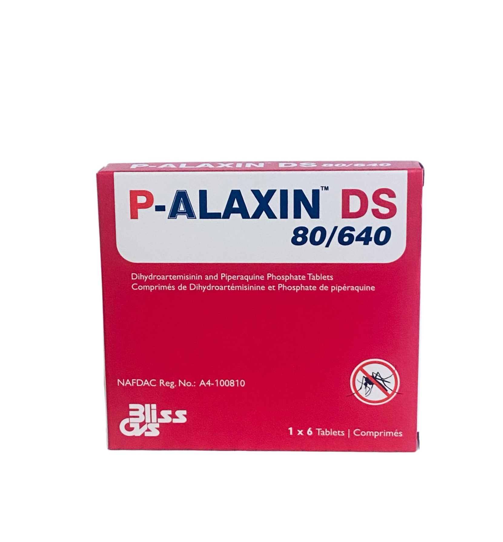 P-ALAXIN (DIHYDROARTEMISININ 80MG/PIPERAQUINE 640MG) X9